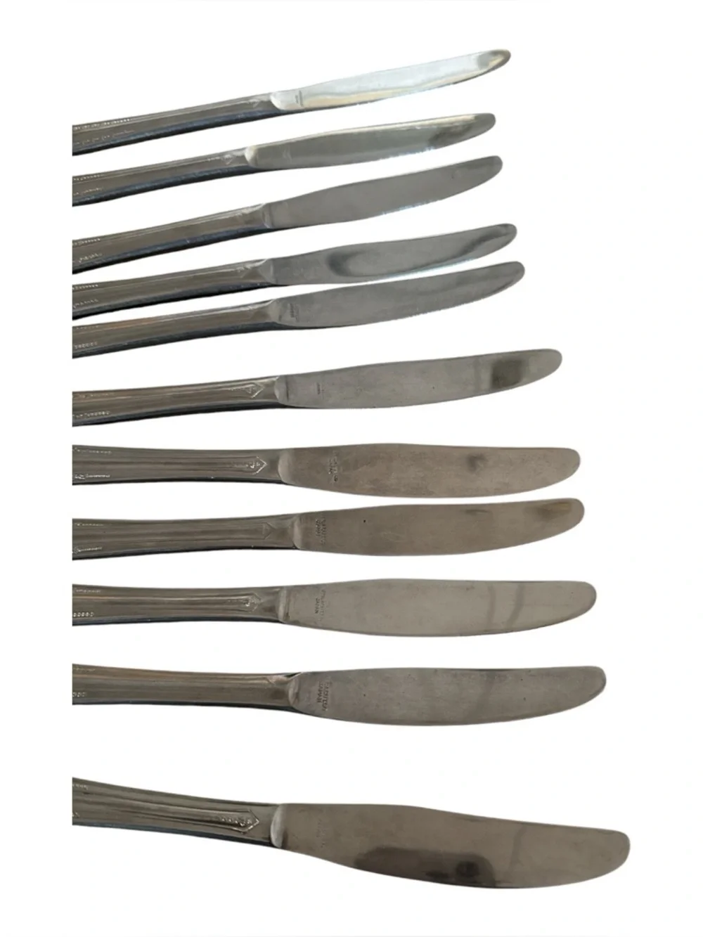 Utica Cut‎ Co Butter Knives Lot of 11 Vintage Japan Stainless Steel